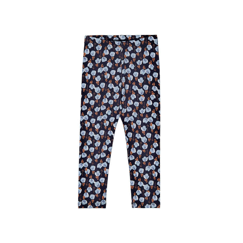 Printed Floral Leggings - Navy