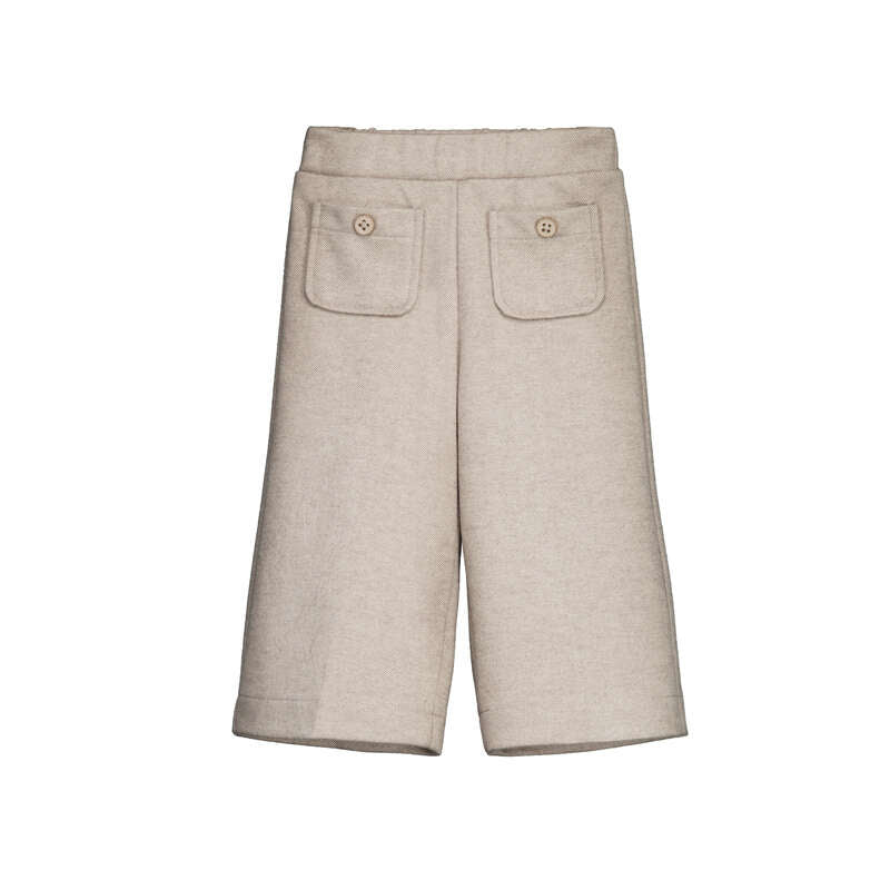 Twill-Knit Trousers- Walnut