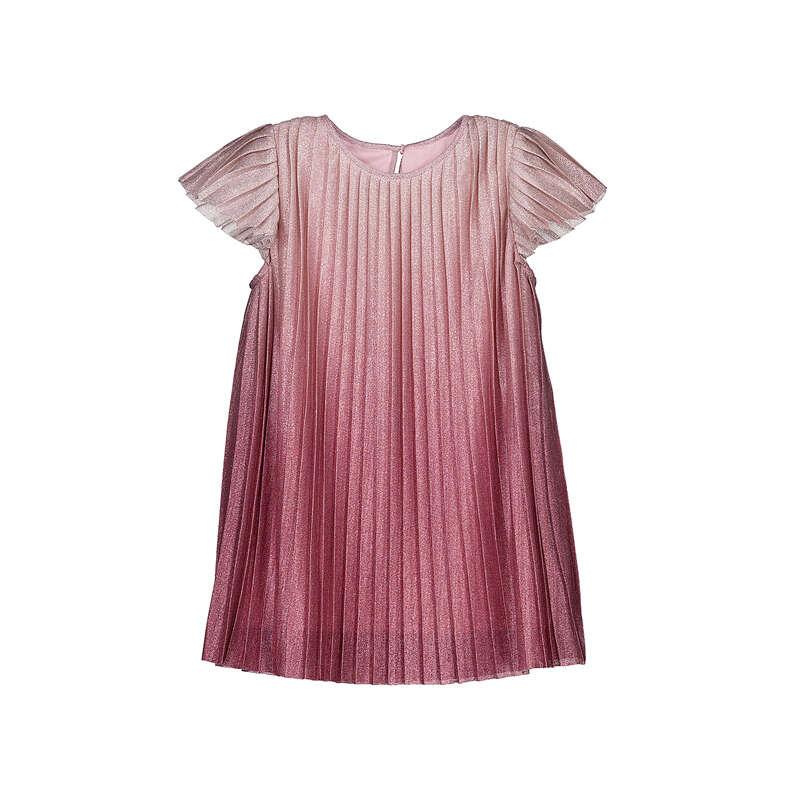 Raspberry Pleated Dress