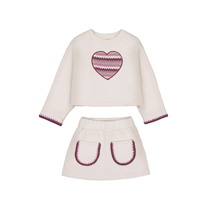 Light Khaki Skirt Set