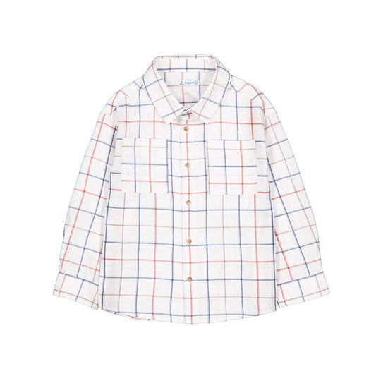 Boy Woven Cotton Shirt- Nectar
