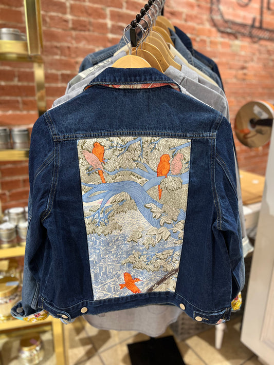 One of a Kind - Denim Scarf Jacket