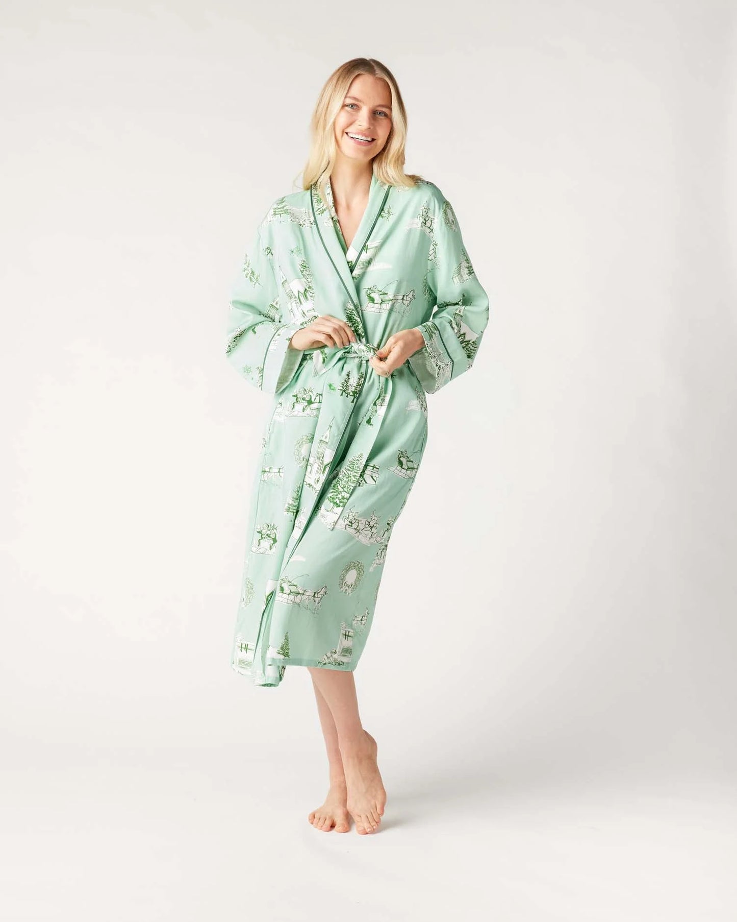Katie Kime Holiday Toile Robes