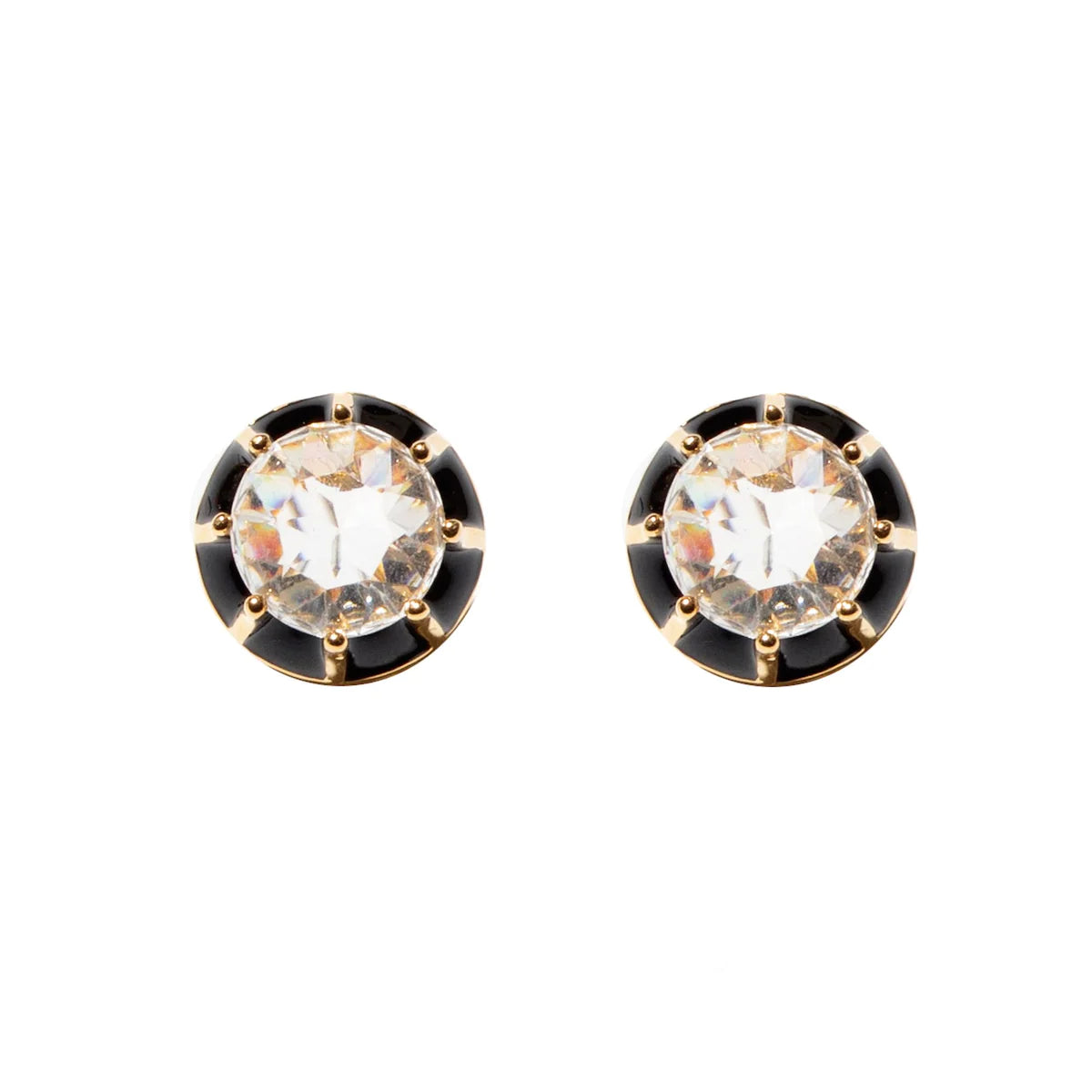 Jet Spotlight Stud Earrings