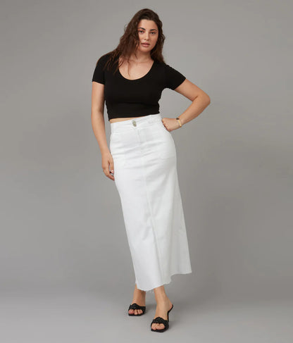 Madlyn Denim Maxi Skirt