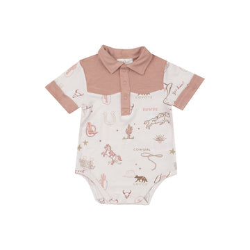 Bodysuit Onesie- PINK Wild Wild West