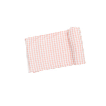 Swaddle Blanket- Mini Gingham Pink