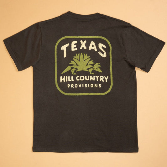 Hill Country Dillo Tee- Vintage Black