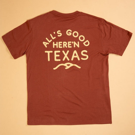 All’s Good Tee- Brick Red