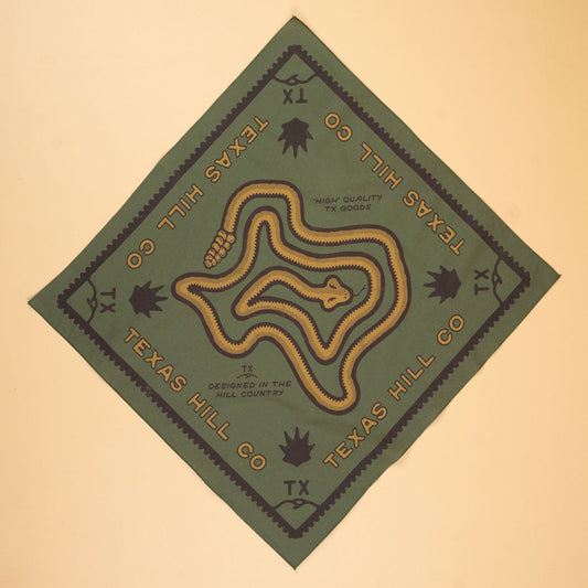 TX Rattler Bandana- Olive