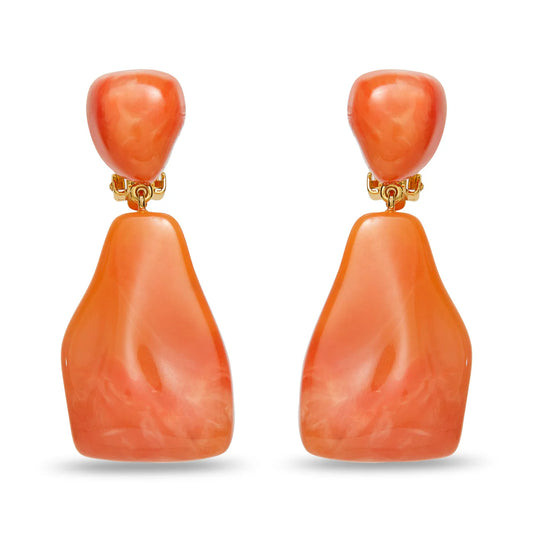 WILMA APRICOT DROP EARRINGS