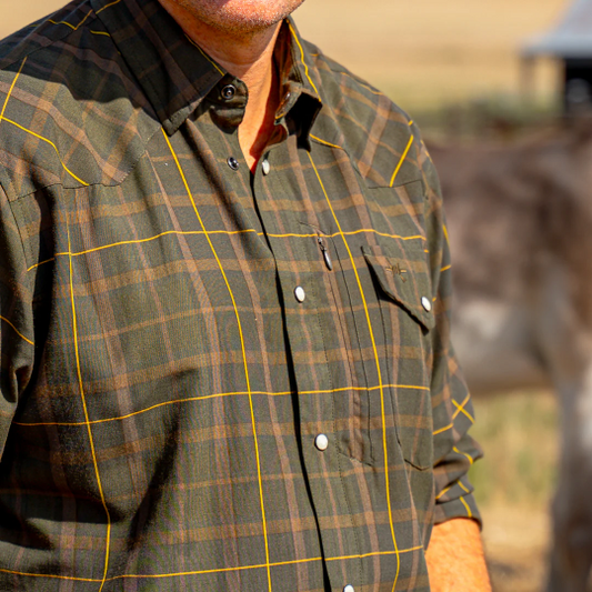 Long Sleeve Western Field Shirt- Abilene