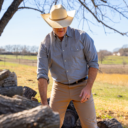 Long Sleeve Western Field Shirt- Caddo