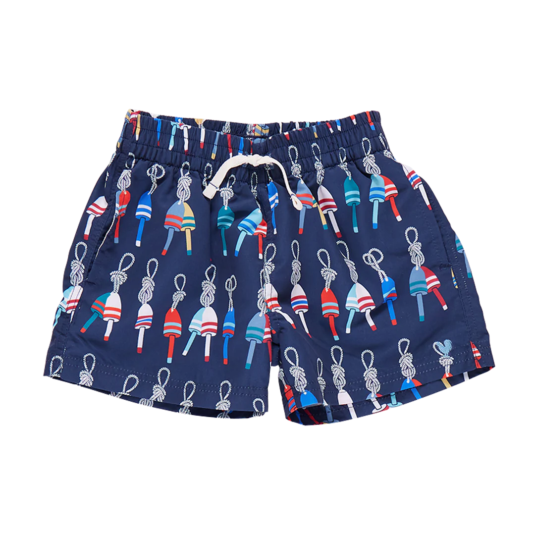 Baby Boys Swim Trunks- Navy Buoys