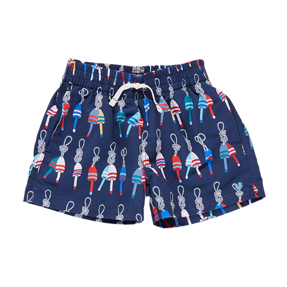 Baby Boys Swim Trunks- Navy Buoys