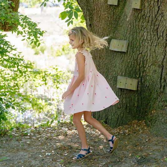 Girls Kelsey Dress- Pink Rocket Pop