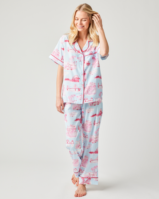 California Toile Pajama Pants Set