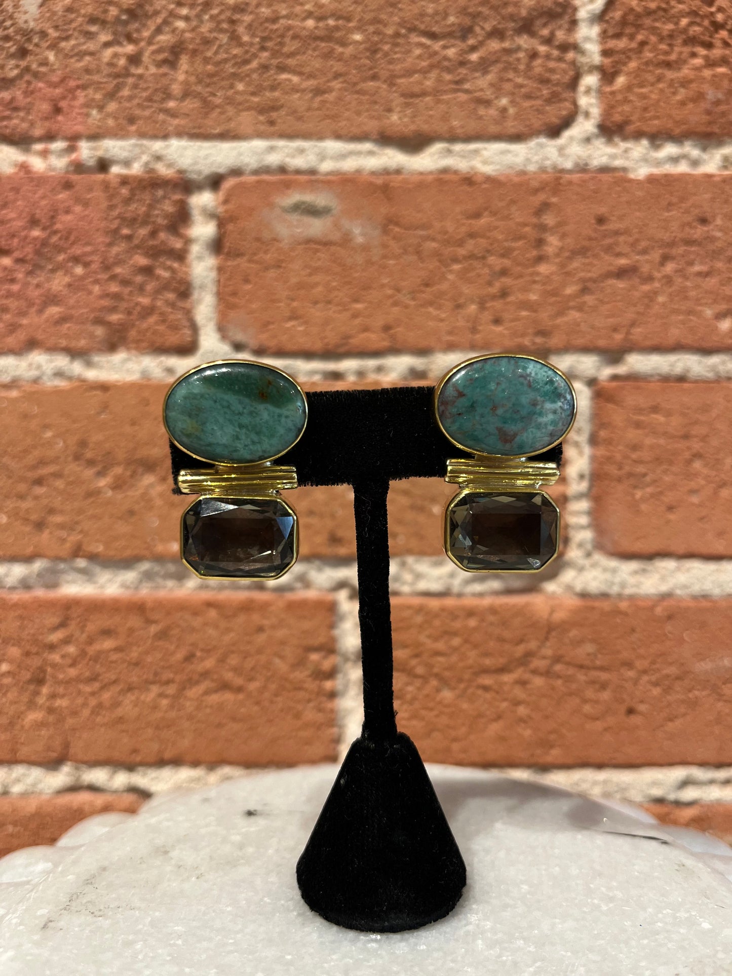 Jan Maclaughlin Earrings- Smoky Quartz