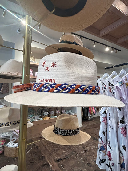 White Palm Hat- Camp Longhorn