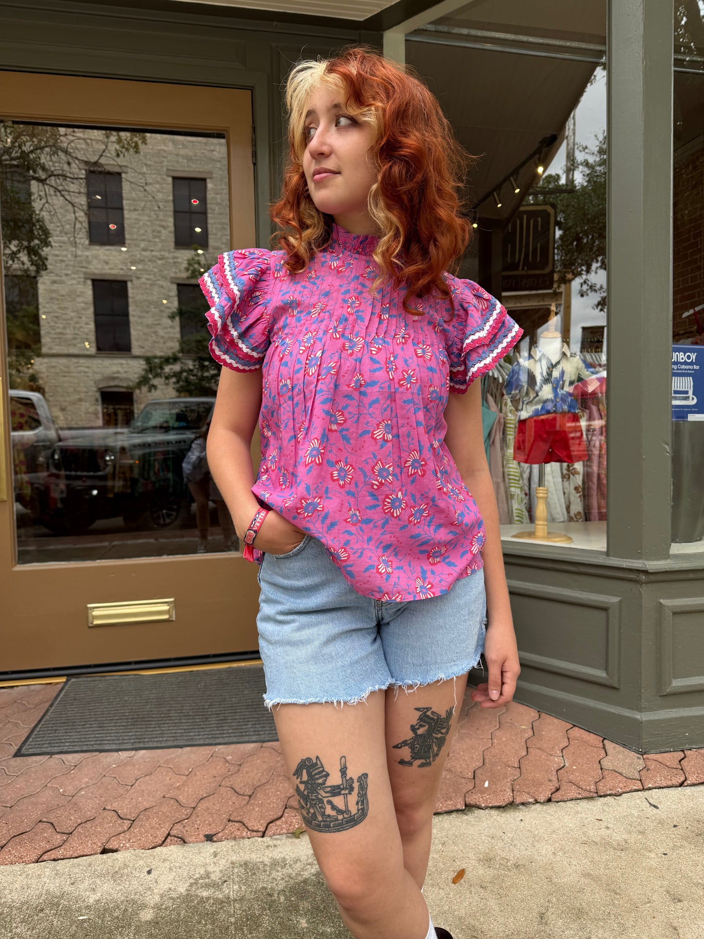 Flutter Top by Sohana- Waterlily