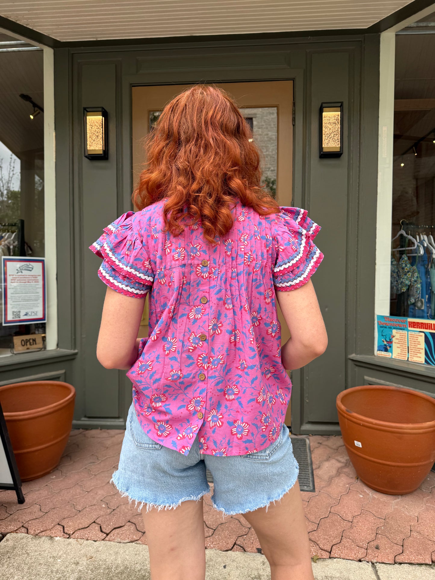 Flutter Top by Sohana- Waterlily