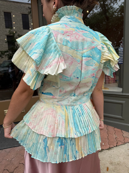 Nautical Nomad Pleated Shirt