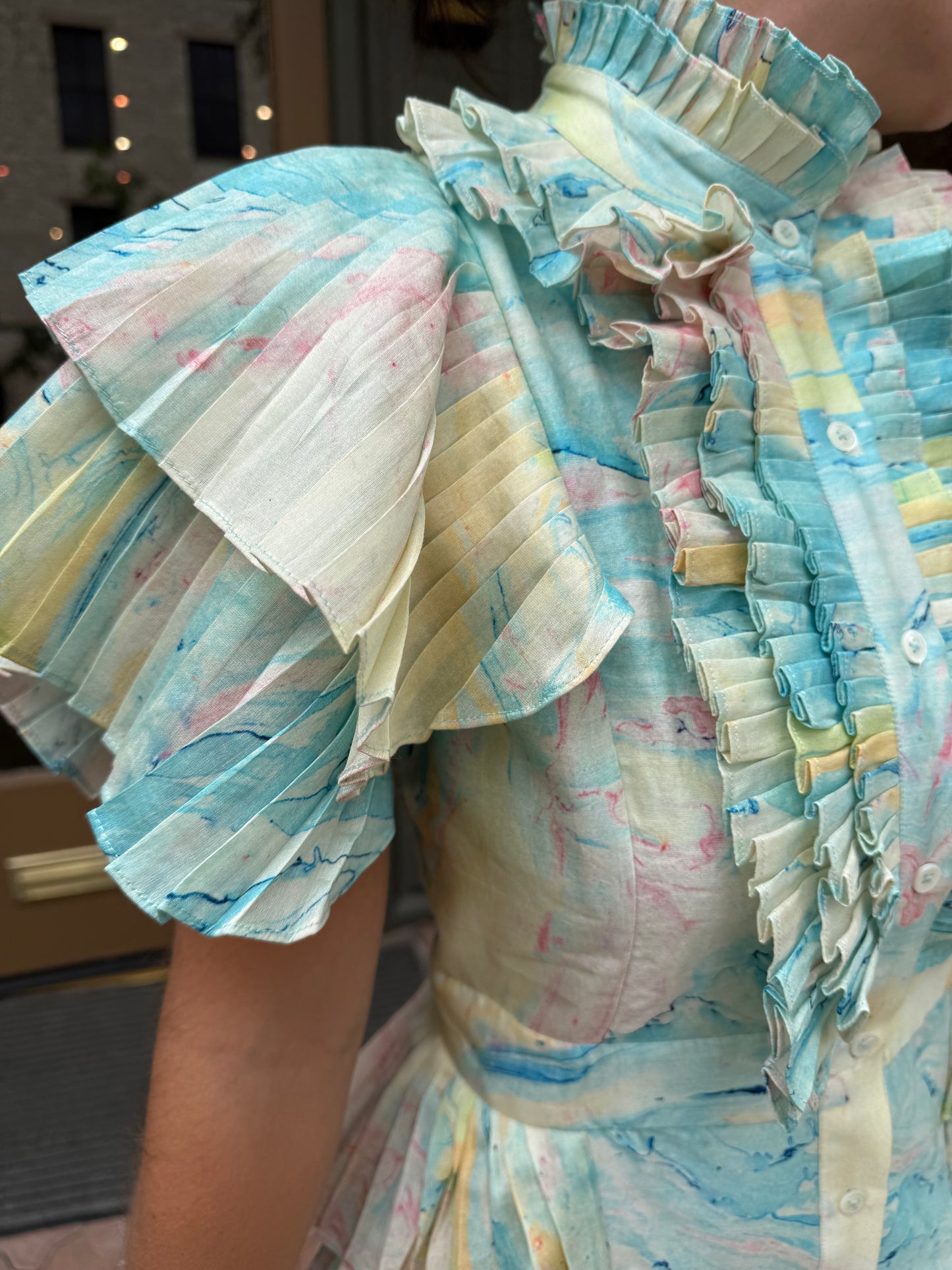 Nautical Nomad Pleated Shirt