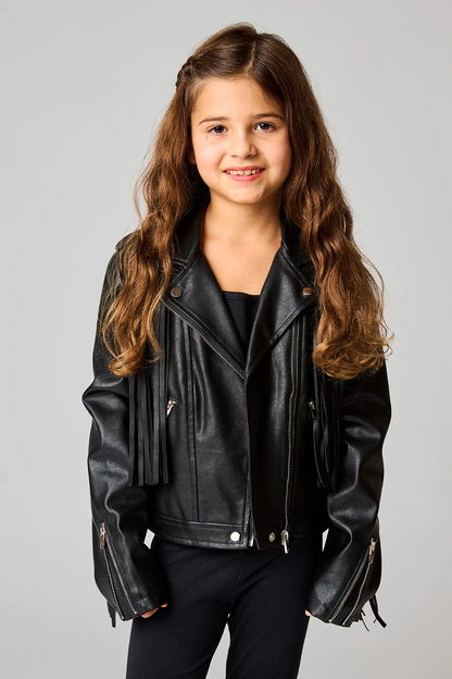 Mini Francesca Vegan Leather Jacket