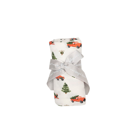 Bamboo Swaddle Blanket- Vintage Red Truck
