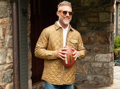 Quilted Shacket- Fools Gold