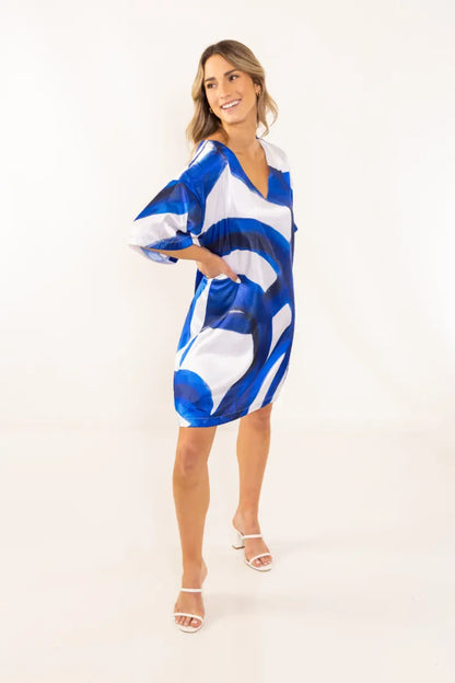 Blue Notes Short Caftan