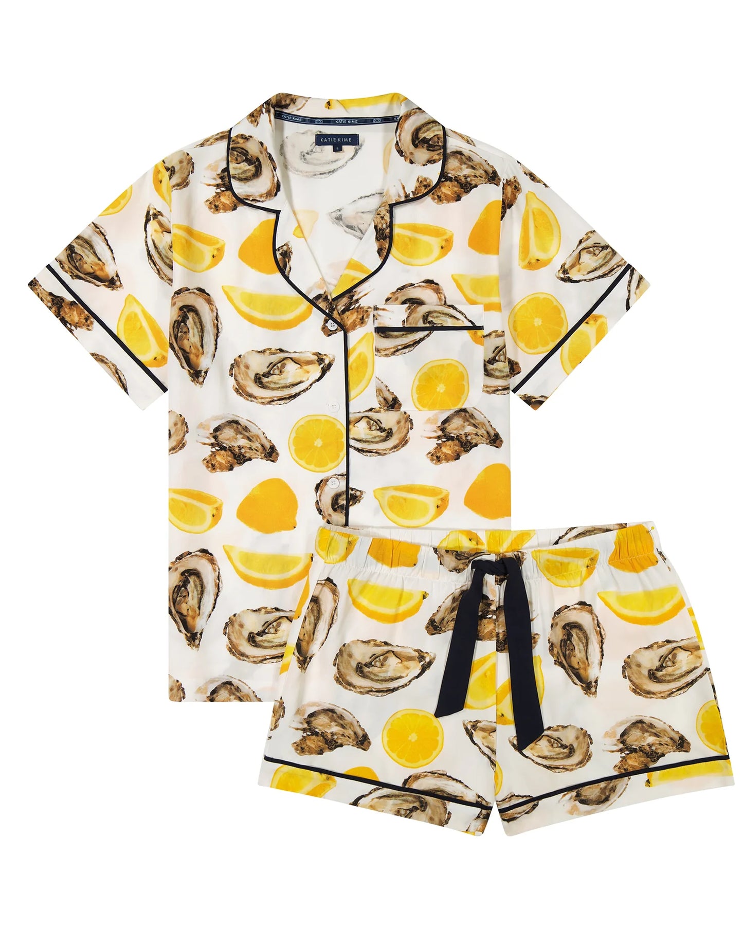 Katie Kime The World Is Your Oyster Pajama Short Set