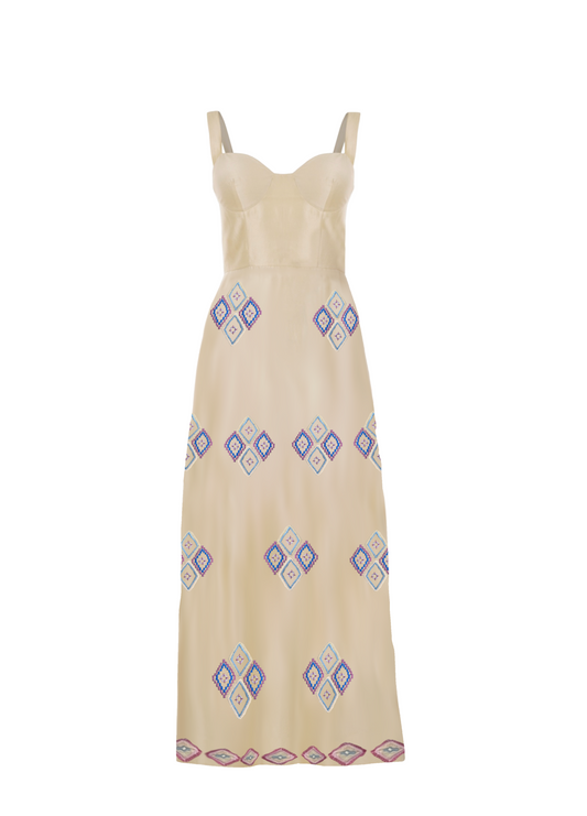 Odessa Ivory Midi Dress