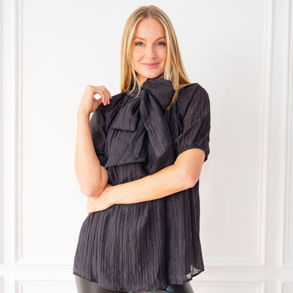 Ryan Holiday Bow Top- Black
