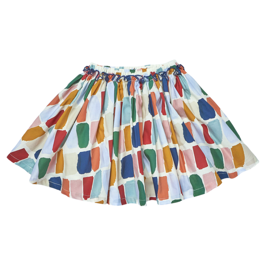 Girls Gianna Skirt- Fall Paint Swatches