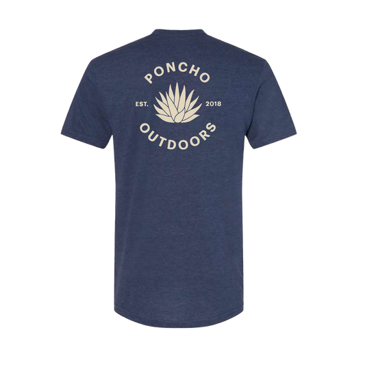 Navy Agave T-Shirt by Poncho