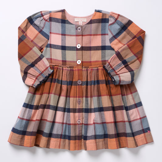 Girls Mae Dress - Hayride Plaid
