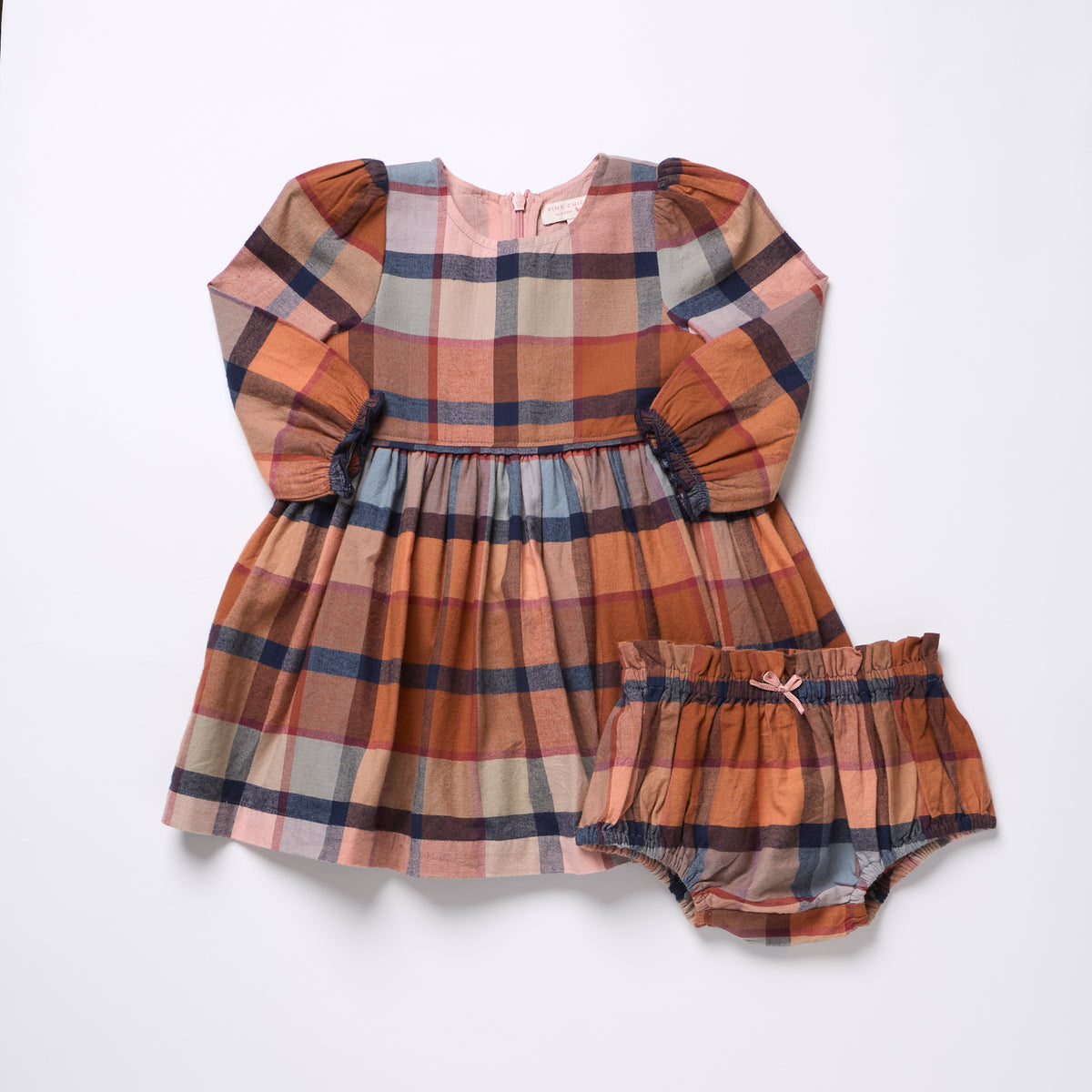 Baby Girls Mae Dress Set - Hayride Plaid