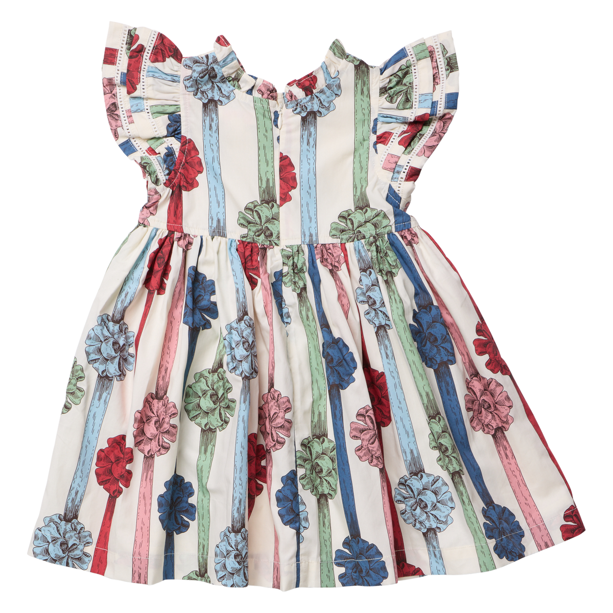 Girls Double Ruffle Jennifer Dress- Present Bows