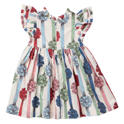 Girls Double Ruffle Jennifer Dress- Present Bows