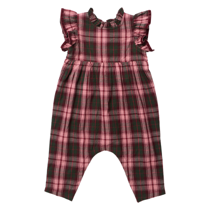 Girls Jennifer Jumper- Burgundy Tartan