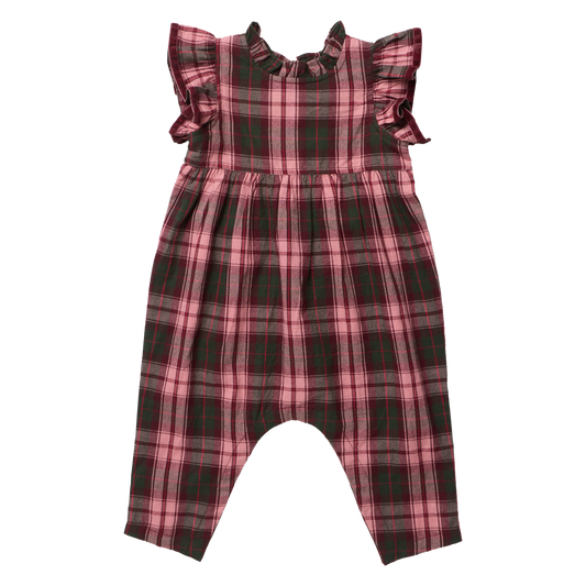 Girls Jennifer Jumper- Burgundy Tartan