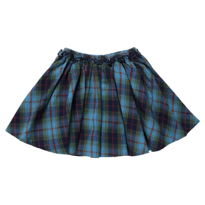 Girls Gianna Skirt- Blue Tartan