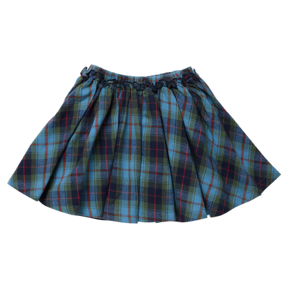 Girls Gianna Skirt- Blue Tartan