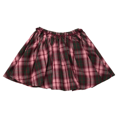 Girls Gianna Skirt- Burgundy Tartan