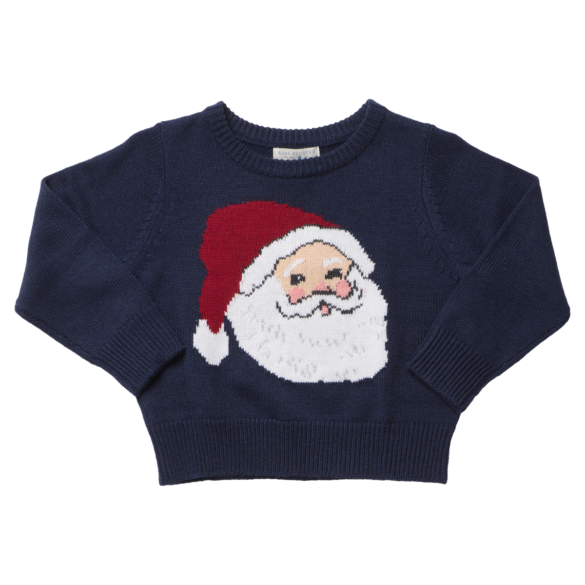 Boys Oliver Sweater- Navy Santa