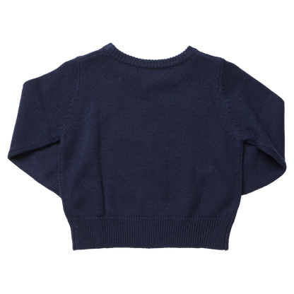 Boys Oliver Sweater- Navy Santa