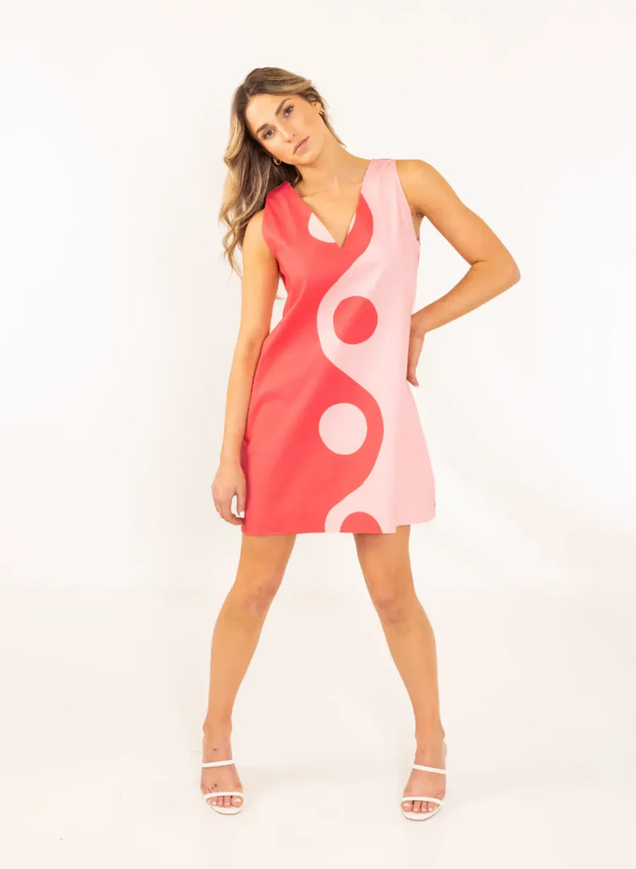 Pink Ying Yang Twiggy Dress