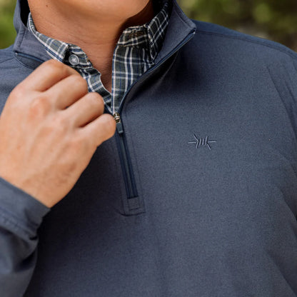 Performance Hybrid Quarter Zip- Republic Navy