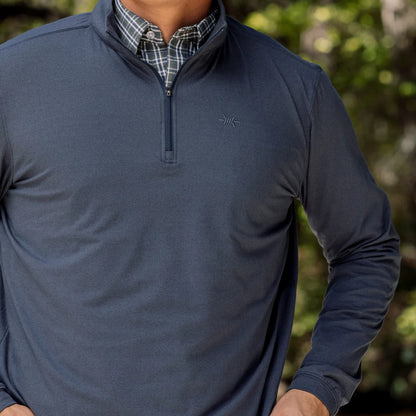 Performance Hybrid Quarter Zip- Republic Navy